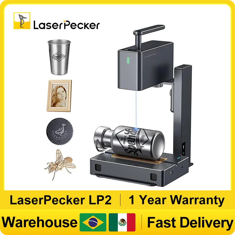 Fiber Laser Marking Machine 30W - LASERPECKER Handheld Laser Engraver Portable Powerful