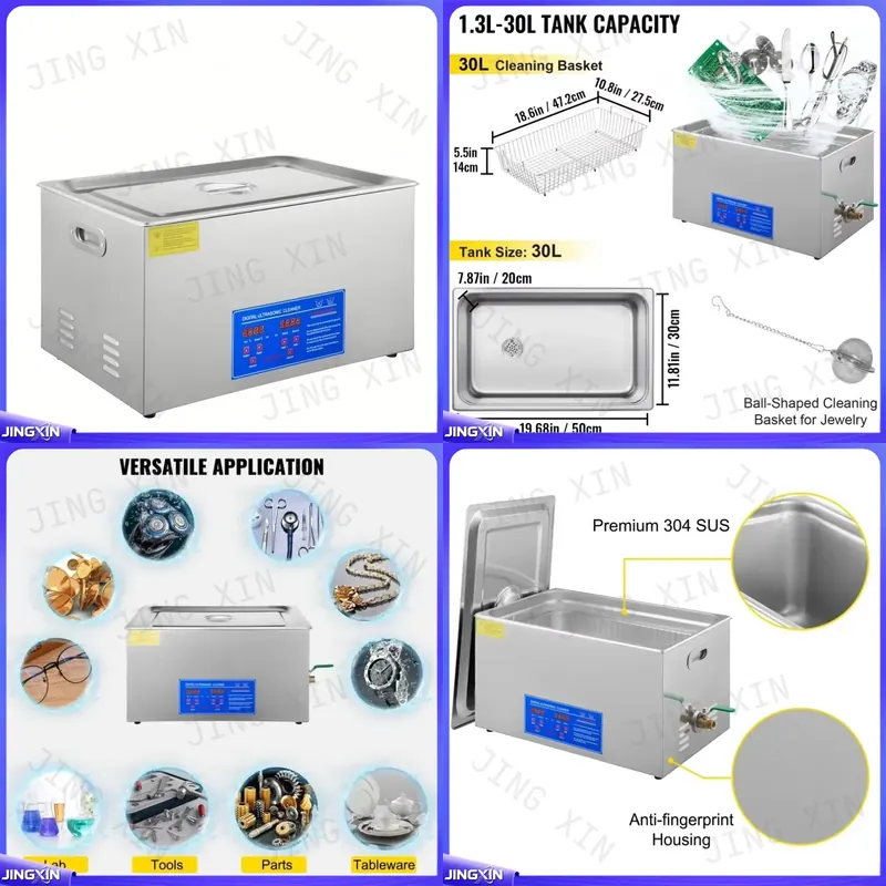 Ultrasonic Cleaner 30L Industrial - Custom for Digital Ultrasonic Cleaner 1.3L