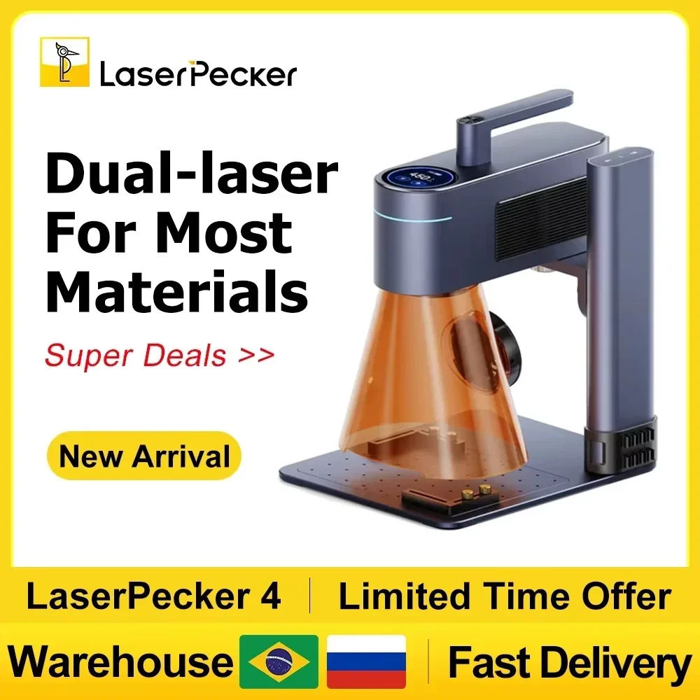 Fiber Laser Marking Machine 30W - LASERPECKER 4 LP4 Laser Engraving Machine