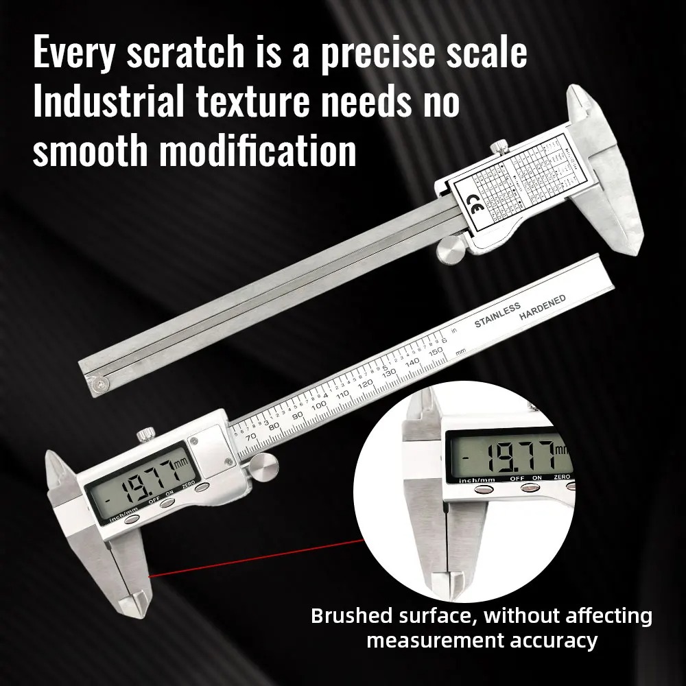 6-Inch 150mm Accurate measurem - Digital Caliper 150Mm Stainless Steel 评论和价格