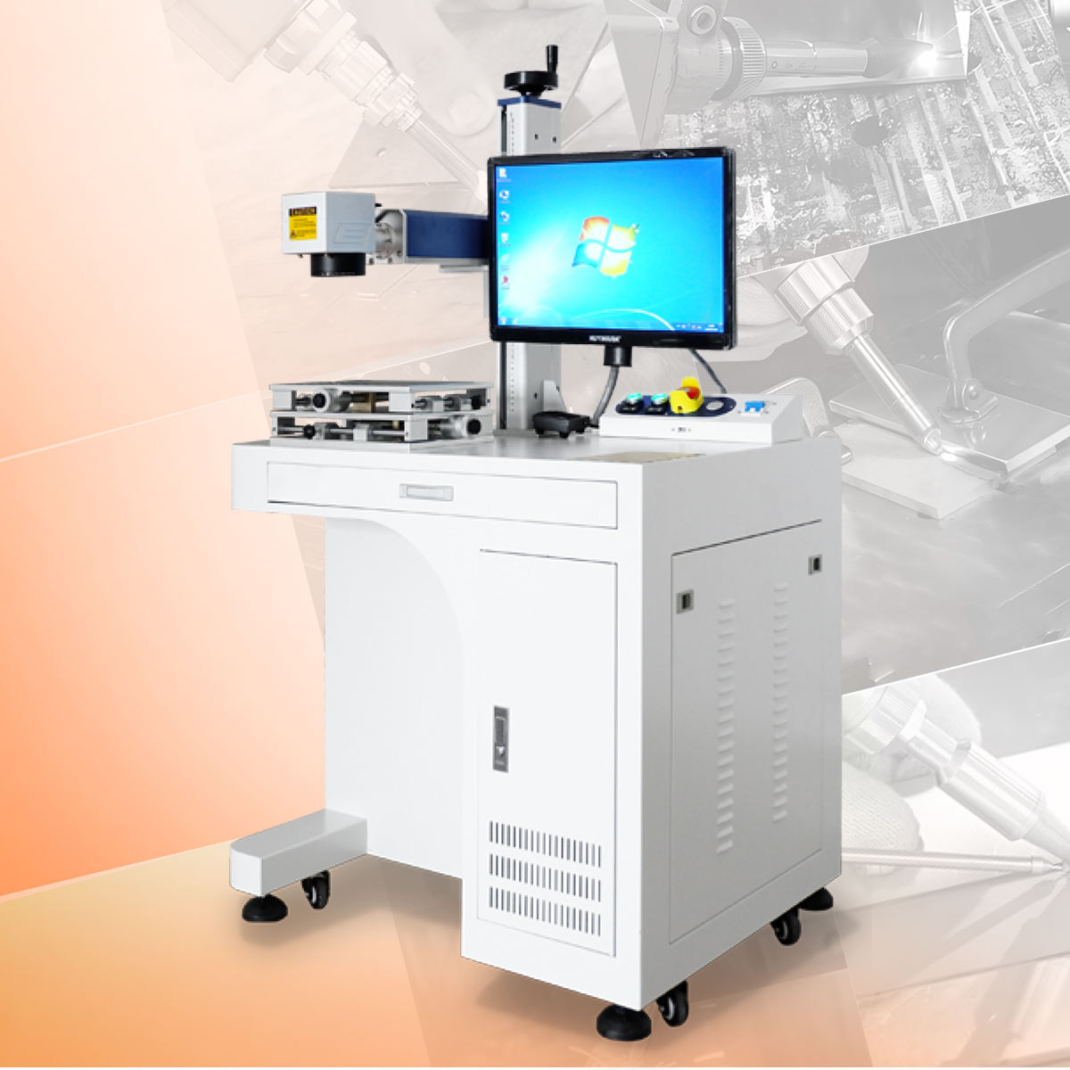 30W 50W 100W 3D Raycus Jpt Mop - Fiber Laser Marking Machine 30W 评论和价格
