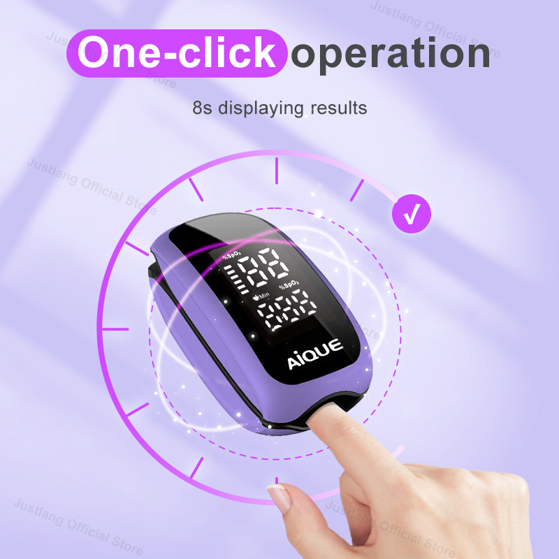 AiQUE Purple Rechargeable Oxim - Pulse Oximeter Fingertip Rechargeable 评论和价格