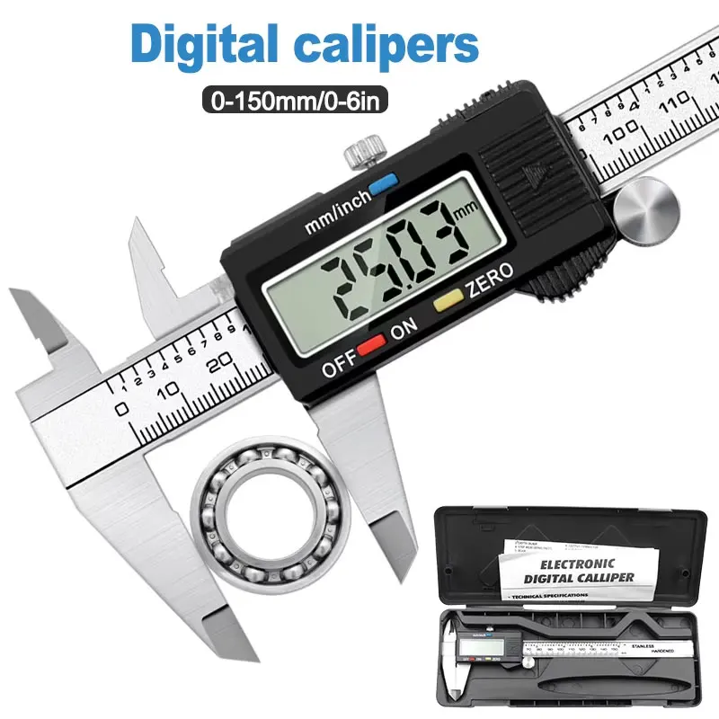 High Precision Digital Caliper - Digital Caliper 150Mm Stainless Steel 评论和价格
