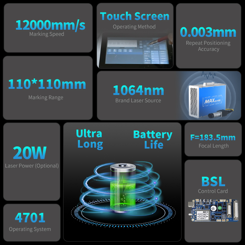 Good Price 20w 30w 50w Optical - Fiber Laser Marking Machine 30W 评论和价格