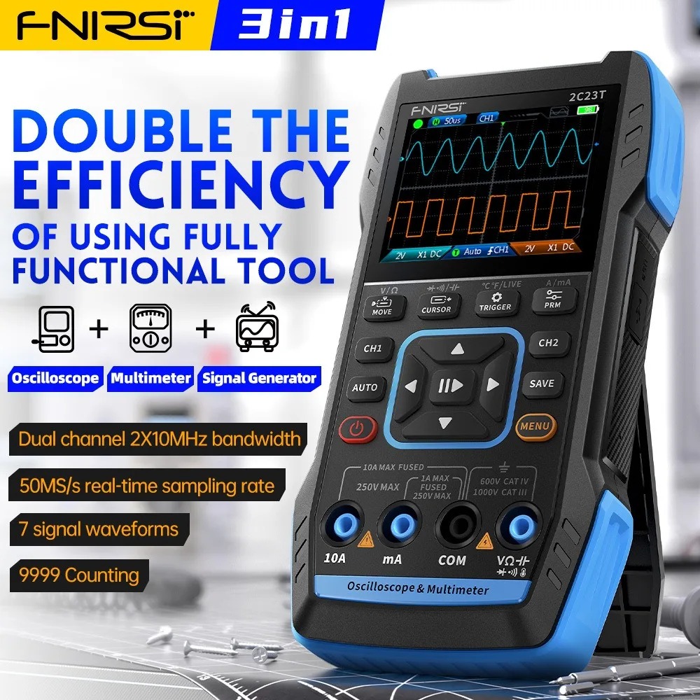 2C23T 3-in-1 Handheld Oscillos - Fnirsi Digital Oscilloscope Handheld 评论和价格