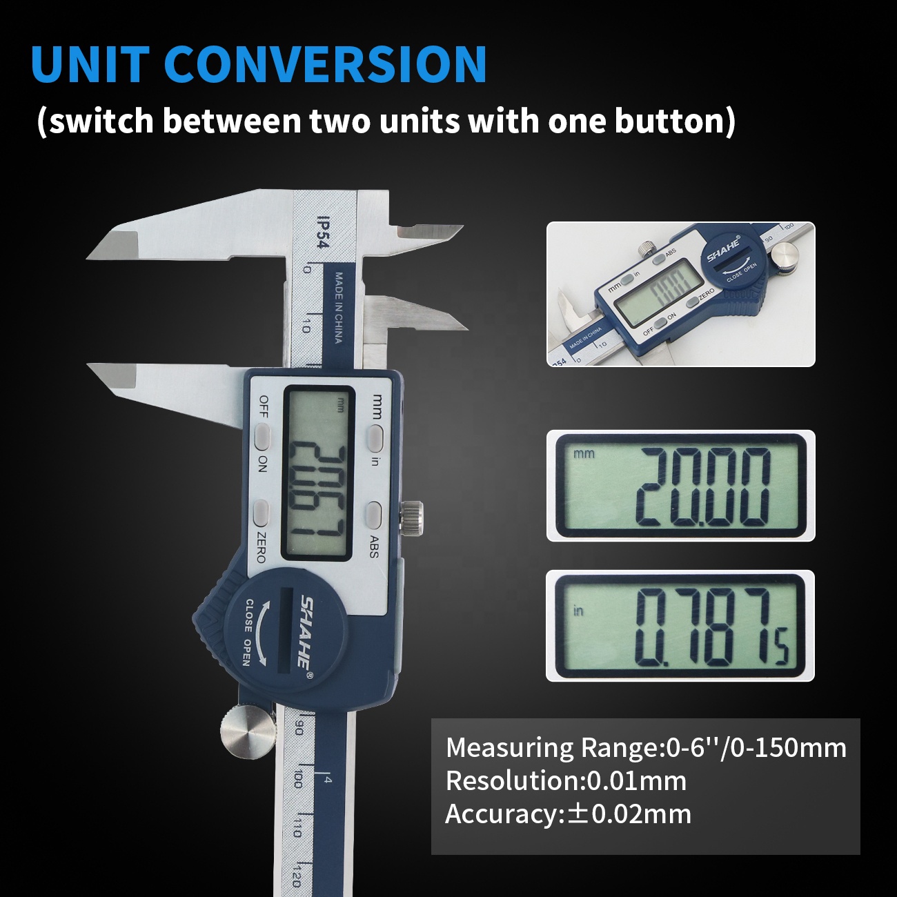 IP54 0-150mm Digital Vernier C - Digital Caliper 150Mm Stainless Steel 评论和价格