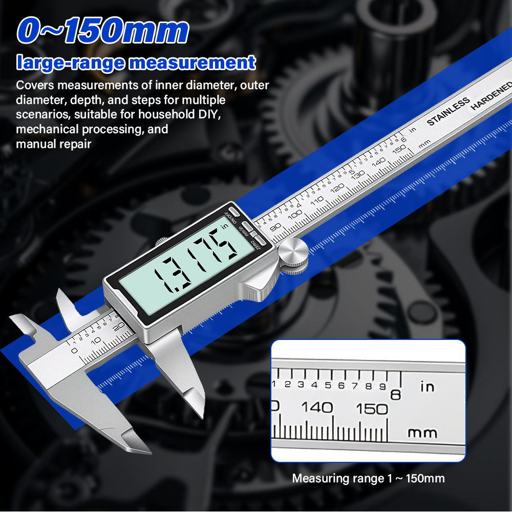 New 150mm 6 Inch Stainless Ste - Digital Caliper 150Mm Stainless Steel 评论和价格