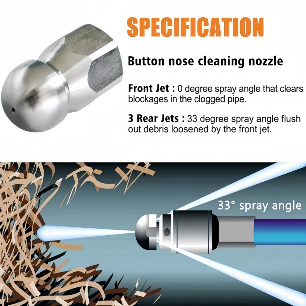 0.5~50m Sewer Cleaning Hose Hi - Vacuum Chamber Kit With Pump 评论和价格