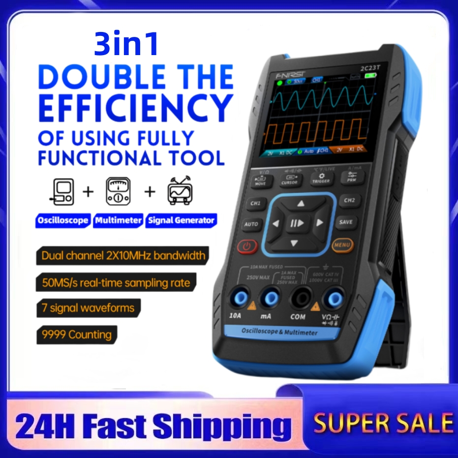 2C23T 3-in-1 Digital Oscillosc - Fnirsi Digital Oscilloscope Handheld 评论和价格