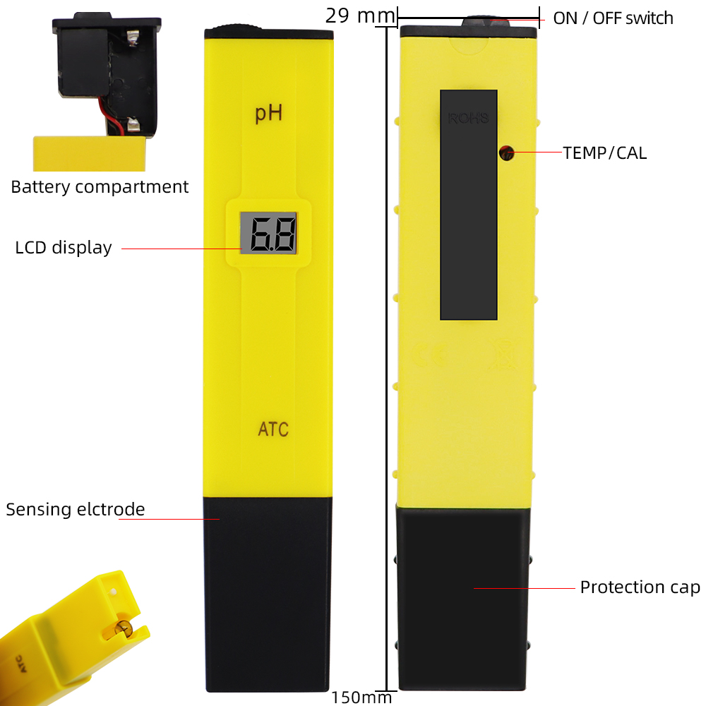 Digital PH Meter Pocket Pen Wa - Ph Meter Digital Water Tester 评论和价格