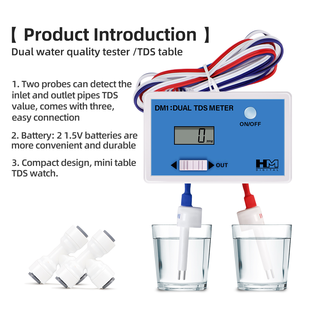 DM1 Dual TDS Water Quality Tes - Ph Meter Digital Water Tester 评论和价格