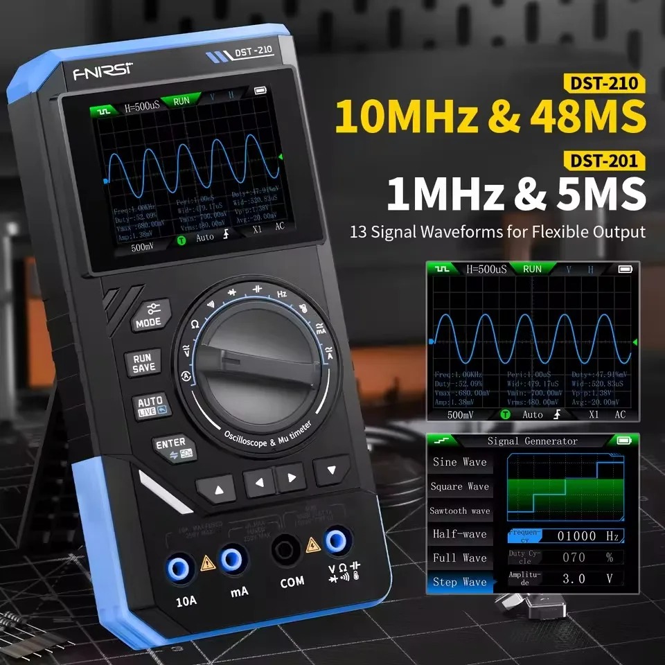 DST210 3-in-1 Digital Multimet - Fnirsi Digital Oscilloscope Handheld 评论和价格